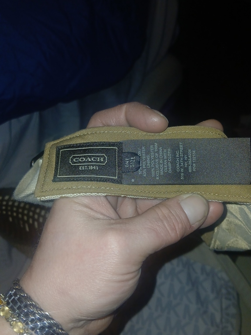 Coach Beige Signature Canvas Visor - Picture 3 of 4